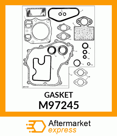 GASKET, INSULATOR M97245