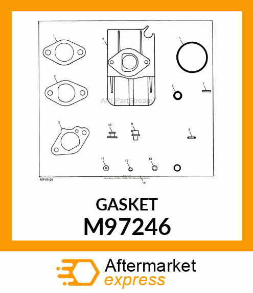 GASKET, INTAKE PIPE M97246