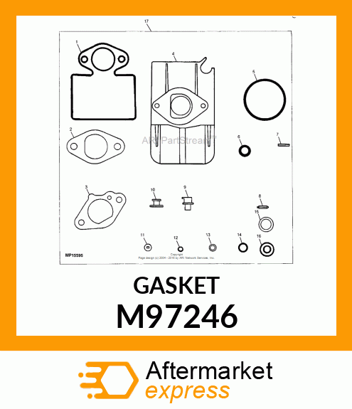 GASKET, INTAKE PIPE M97246