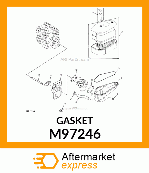 GASKET, INTAKE PIPE M97246