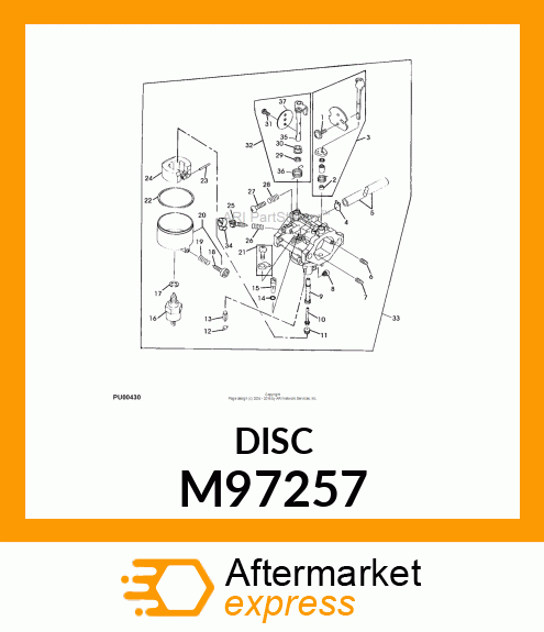 VALVE, THROTTLE, #120 M97257