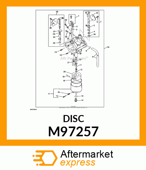 VALVE, THROTTLE, #120 M97257