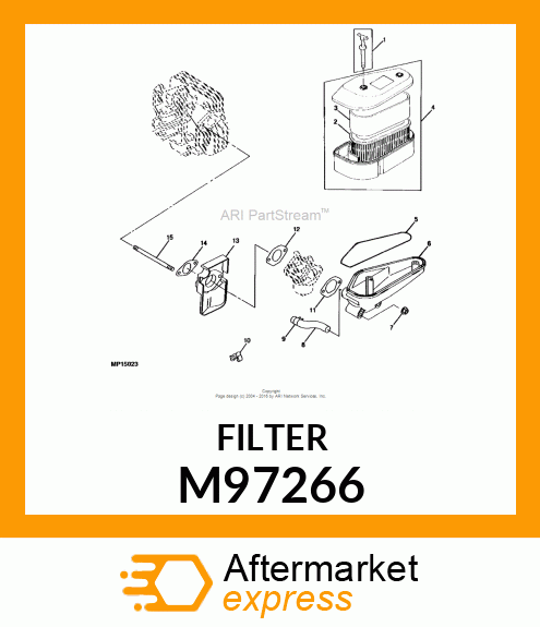 ELEMENT, PAPER AIR FILTER M97266