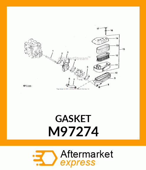 GASKET, CARBURETOR M97274