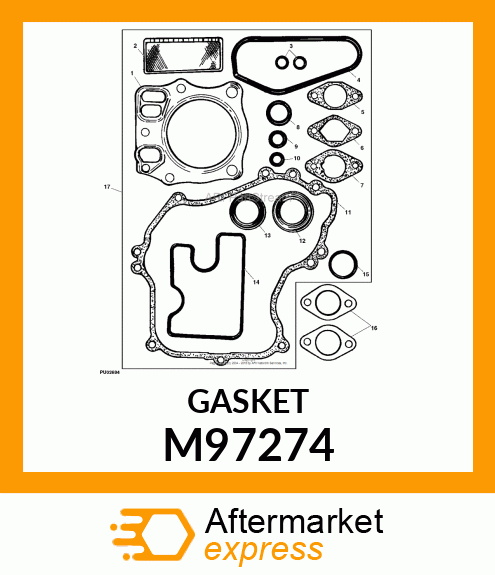 GASKET, CARBURETOR M97274