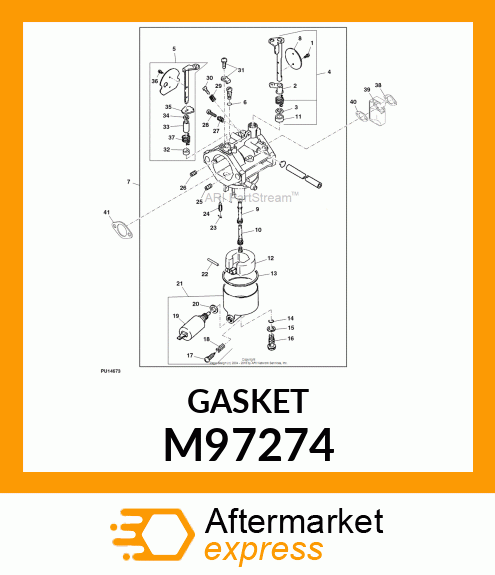 GASKET, CARBURETOR M97274