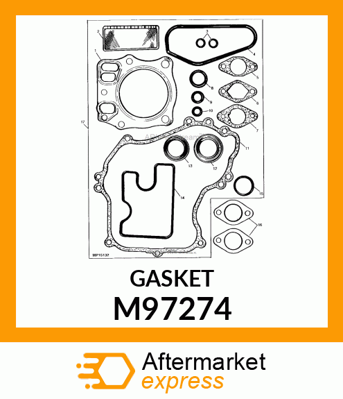 GASKET, CARBURETOR M97274