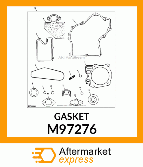 GASKET, INSULATOR M97276