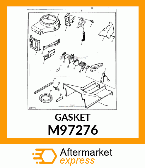 GASKET, INSULATOR M97276