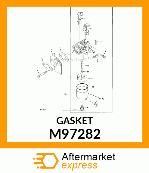 GASKET, INSULATOR RUBBER M97282