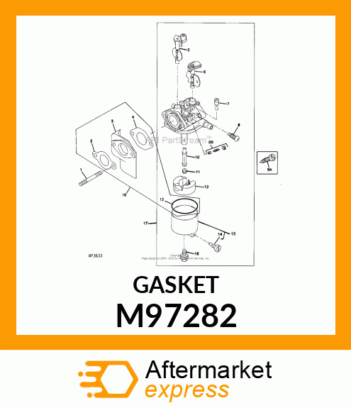 GASKET, INSULATOR RUBBER M97282