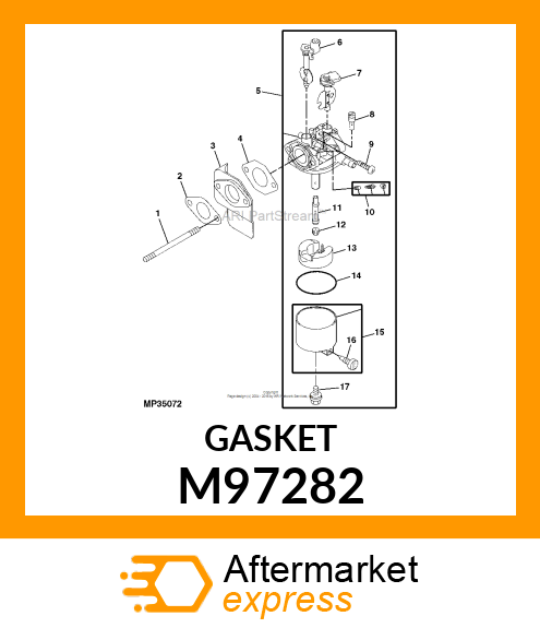 GASKET, INSULATOR RUBBER M97282