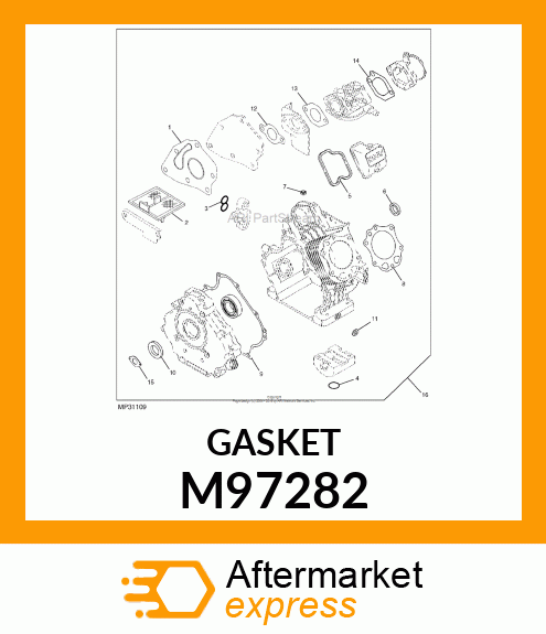 GASKET, INSULATOR RUBBER M97282