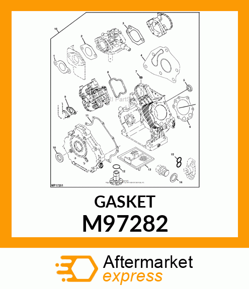 GASKET, INSULATOR RUBBER M97282