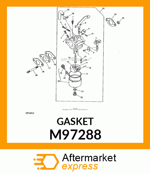 GASKET, AIR FILTER M97288