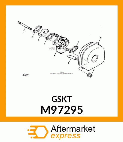 Gasket Air Filter M97295