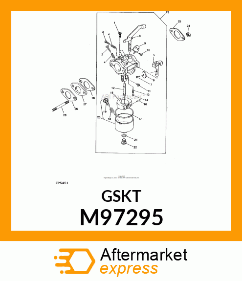 Gasket Air Filter M97295