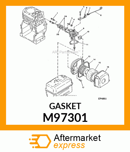 GASKET, CARBURETOR M97301