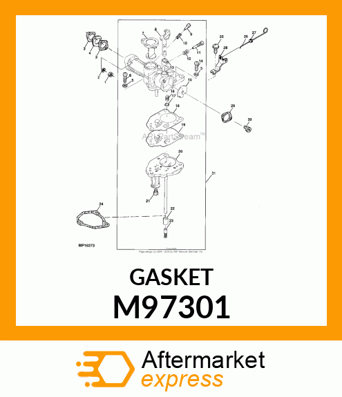 GASKET, CARBURETOR M97301