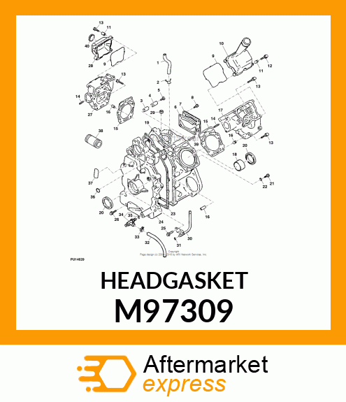 GASKET, CYLINDER HEAD M97309