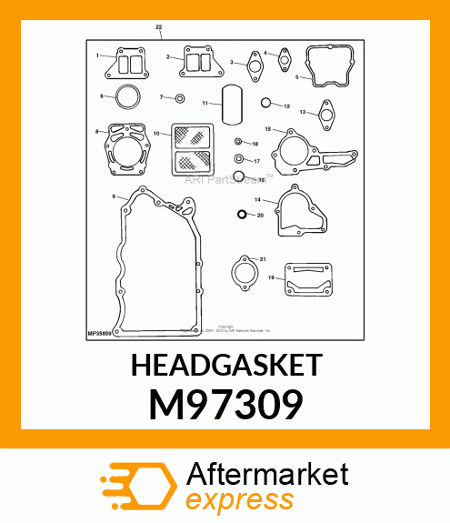 GASKET, CYLINDER HEAD M97309