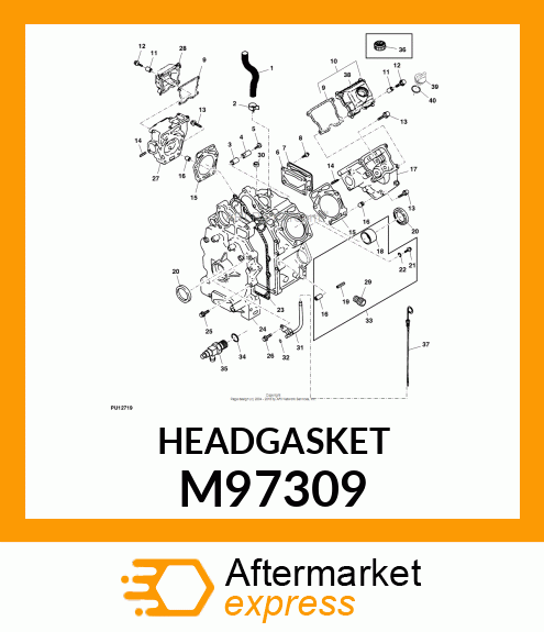 GASKET, CYLINDER HEAD M97309