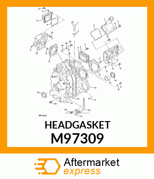 GASKET, CYLINDER HEAD M97309