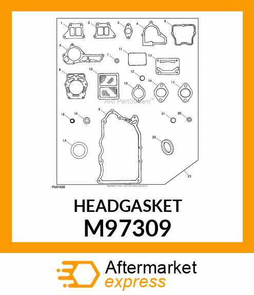 GASKET, CYLINDER HEAD M97309