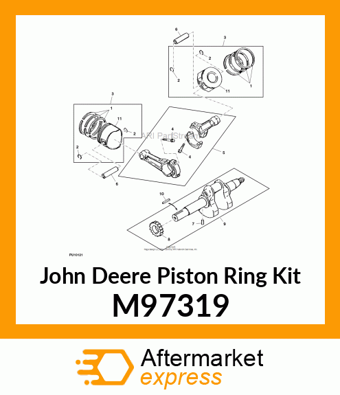 KIT, PISTON RING STANDARD M97319