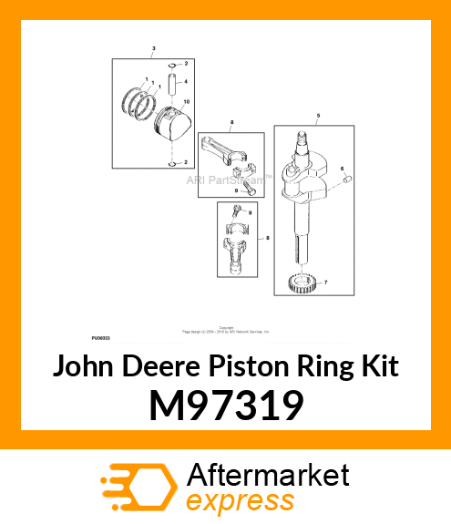 KIT, PISTON RING STANDARD M97319