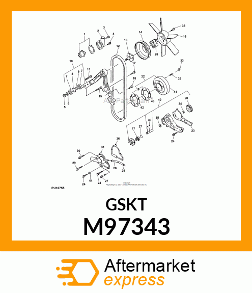 SPACER, SPACER, 12MM ID 18MM OD X 1 M97343