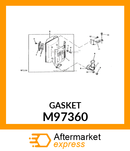 GASKET,MUFFLER M97360