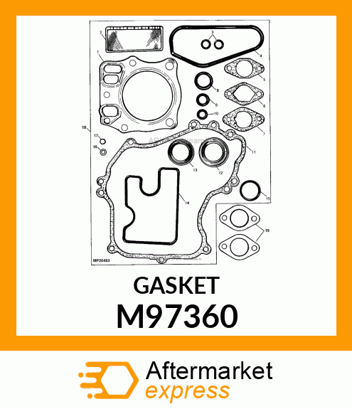 GASKET,MUFFLER M97360