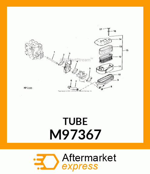 TUBE 11.6 X 16 X 121.5 M97367