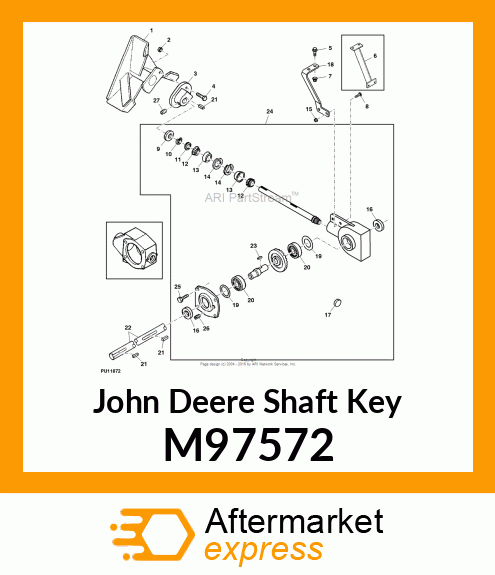 KEY, PARALLEL (8 X 7 X 18) M97572