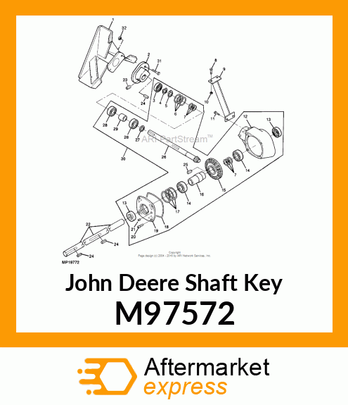 KEY, PARALLEL (8 X 7 X 18) M97572