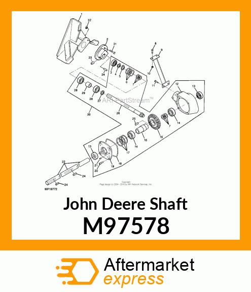 SHAFT, PINION M97578