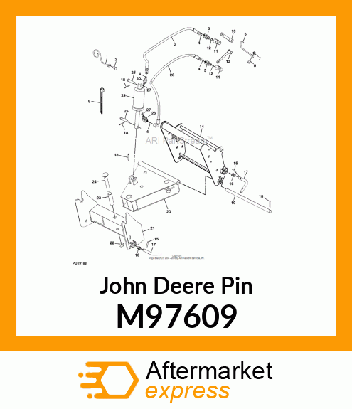 PIN FASTENER, IN,COUPLER M97609