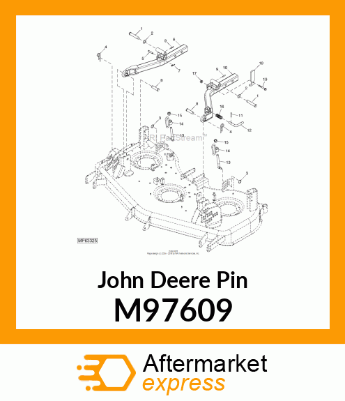 PIN FASTENER, IN,COUPLER M97609