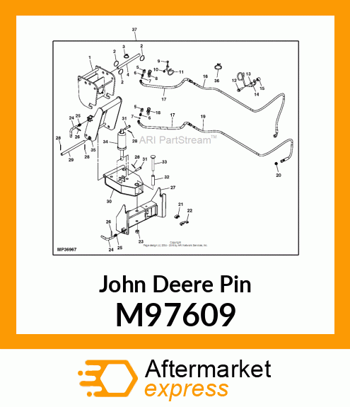 PIN FASTENER, IN,COUPLER M97609