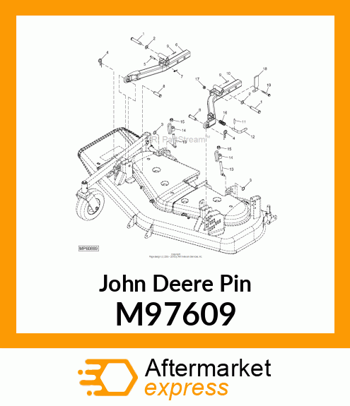 PIN FASTENER, IN,COUPLER M97609