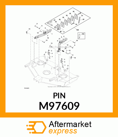 PIN FASTENER, IN,COUPLER M97609