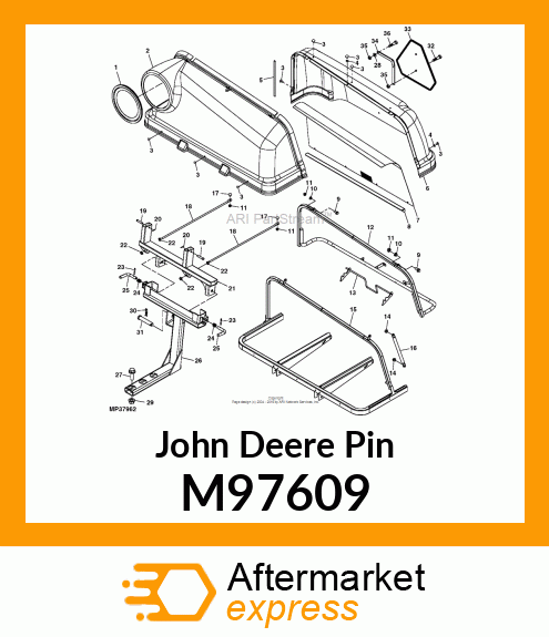 PIN FASTENER, IN,COUPLER M97609