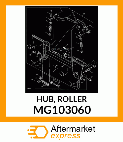 HUB, ROLLER MG103060