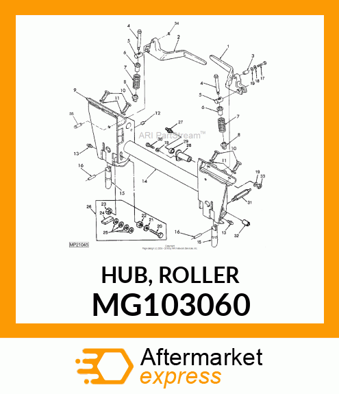 HUB, ROLLER MG103060