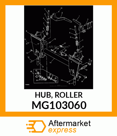 HUB, ROLLER MG103060