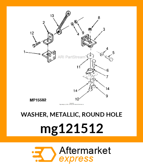 WASHER, METALLIC, ROUND HOLE mg121512