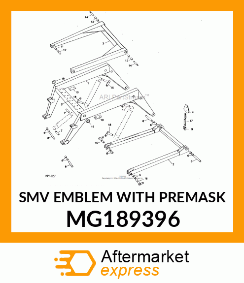 SMV EMBLEM WITH PREMASK MG189396