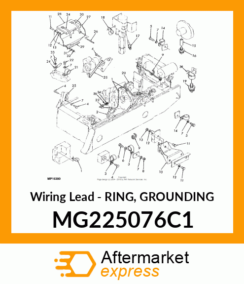 Wiring Lead - RING, GROUNDING MG225076C1