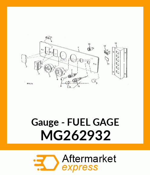 Gauge - FUEL GAGE MG262932